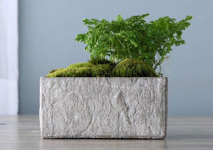 Горшки бетонные прямоугольные для сада патио