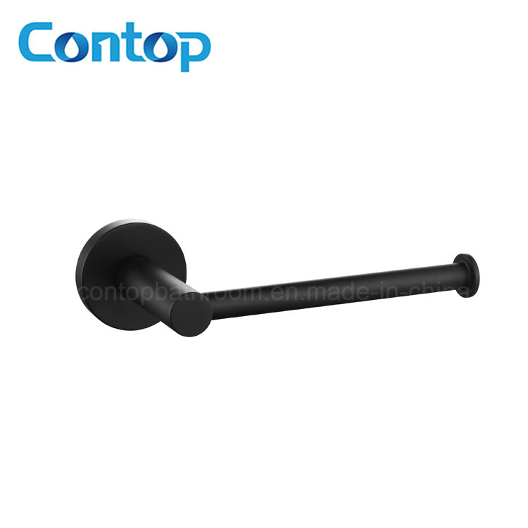 Держатель для туалетной бумаги из латуни, матовый черный