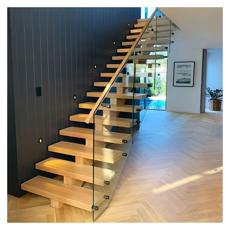Cbmmart Modern Design Interior Straight Residential Stairs Floating Staircase