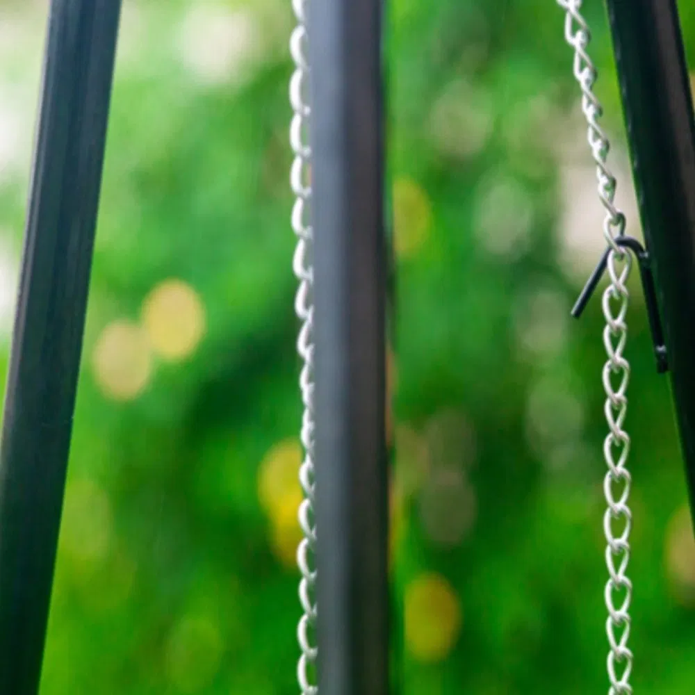 Portable Outdoor Tripod, Fire Cookware Picnic Hanging Pot Grill Stand Wbb27696