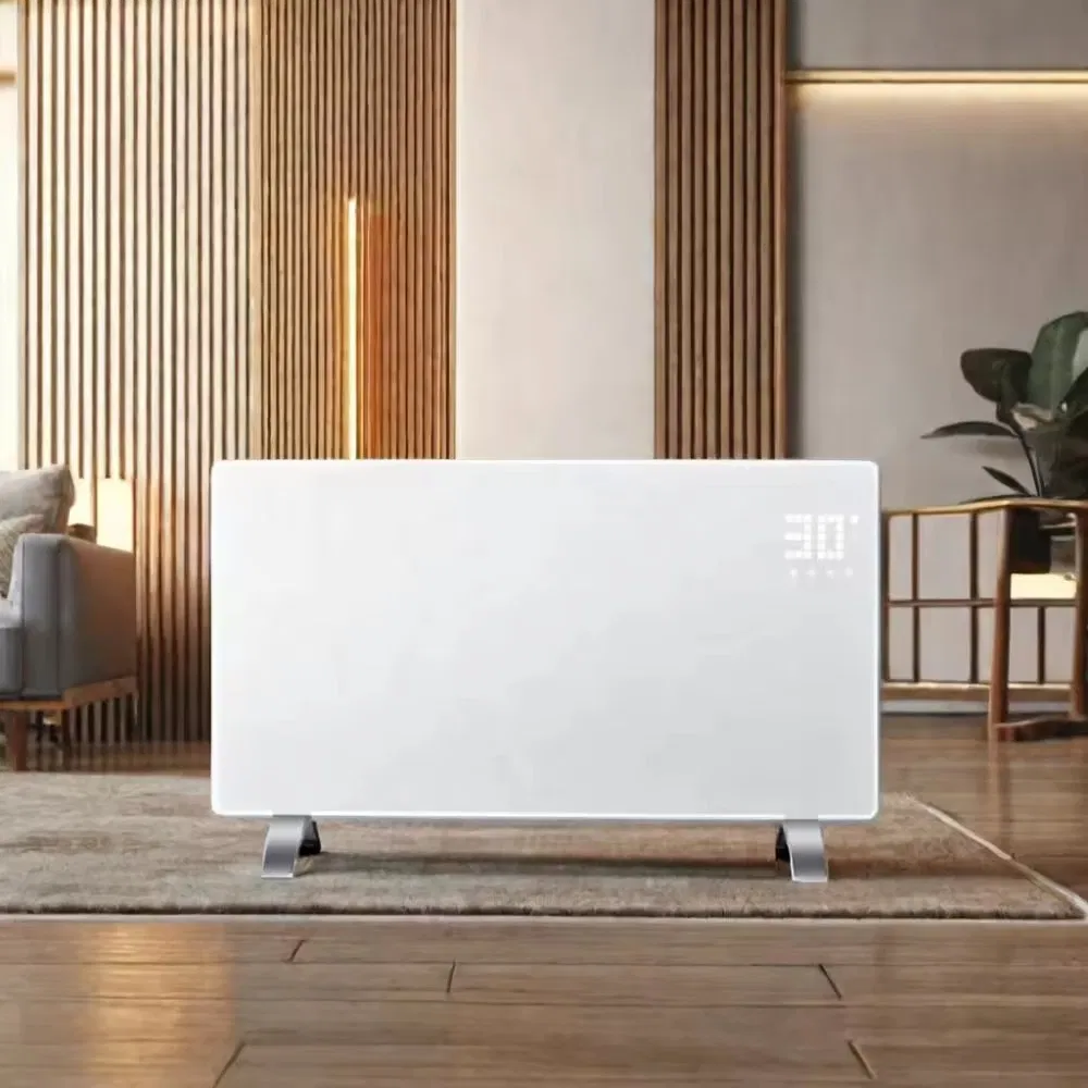 Electric Fast Heating Slim Curved Glass Infrared Convector Heater for House Use