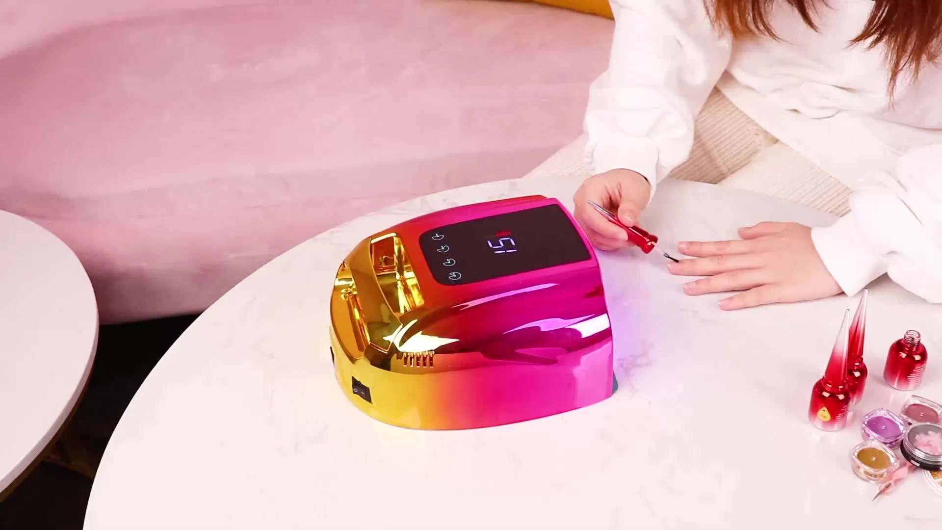 Rechargeable 96W UV LED Profession Curing Technology Nail Lamp