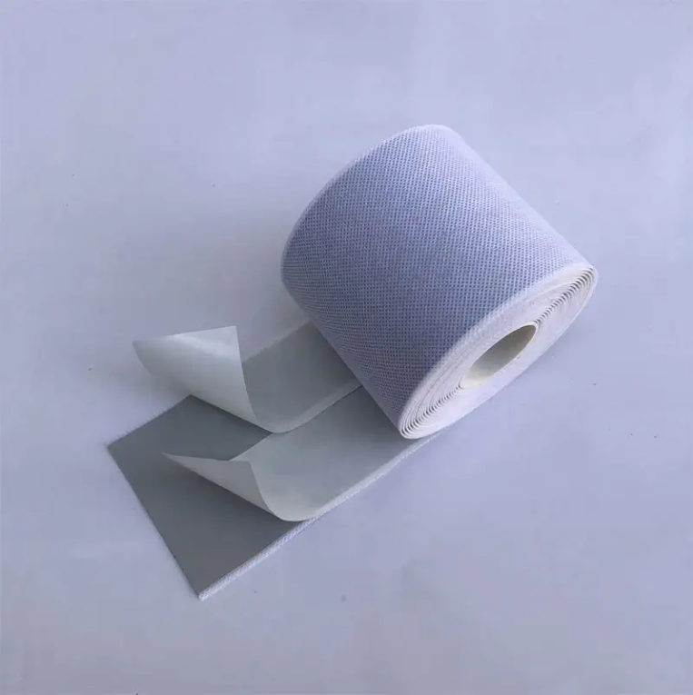 Wholesale White Non Woven Fabric Coated Butyl Tape Single Sidedbutyl Rubber Tape Non Woven Butyl Tape