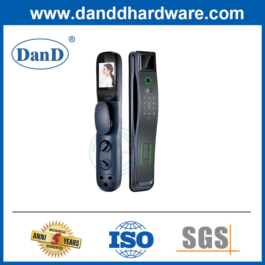 Remote Control Fingerprint Automatic Locking Intelligent Mortise Biometric Camera House Door Lock