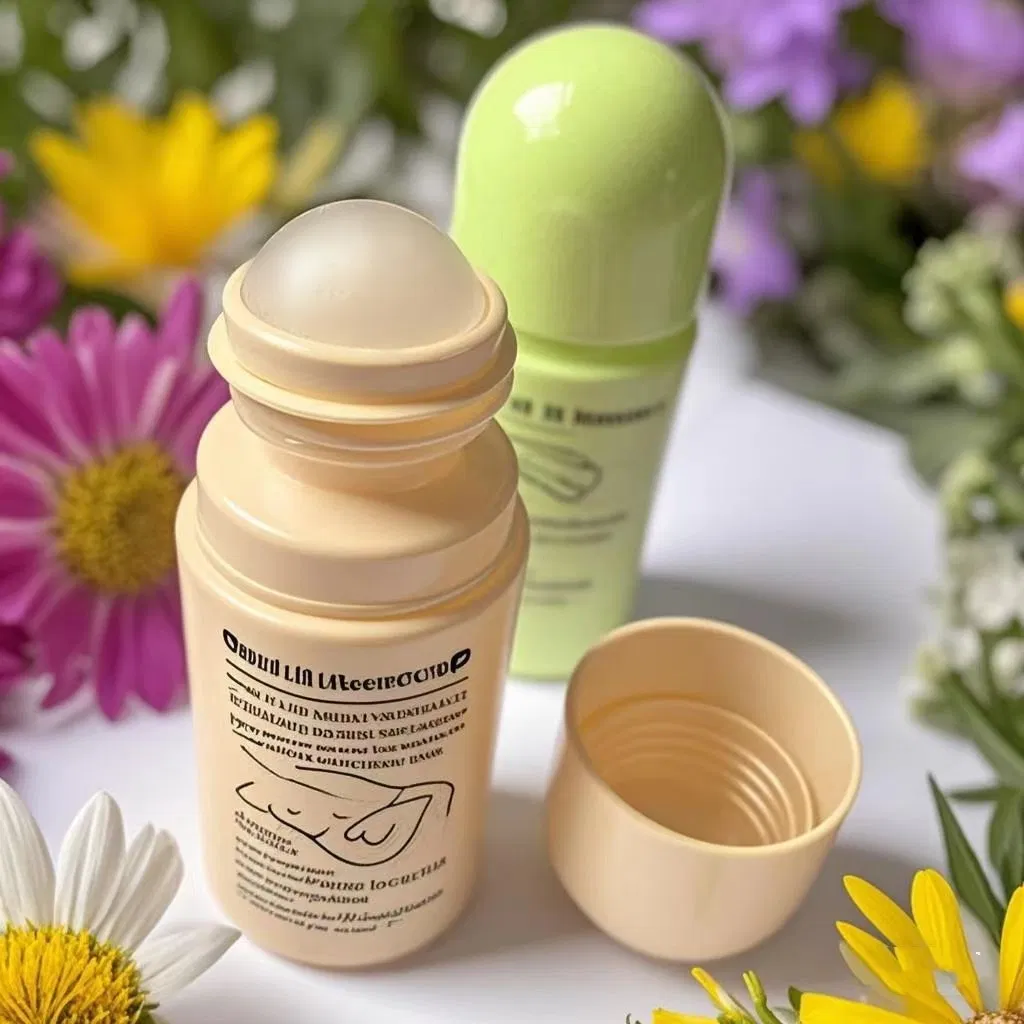 Herbal Floral Underarm Deodorizing and Antiperspirant Roller Deodorizing and Retaining Fragrance Suitable for Both Men and Women