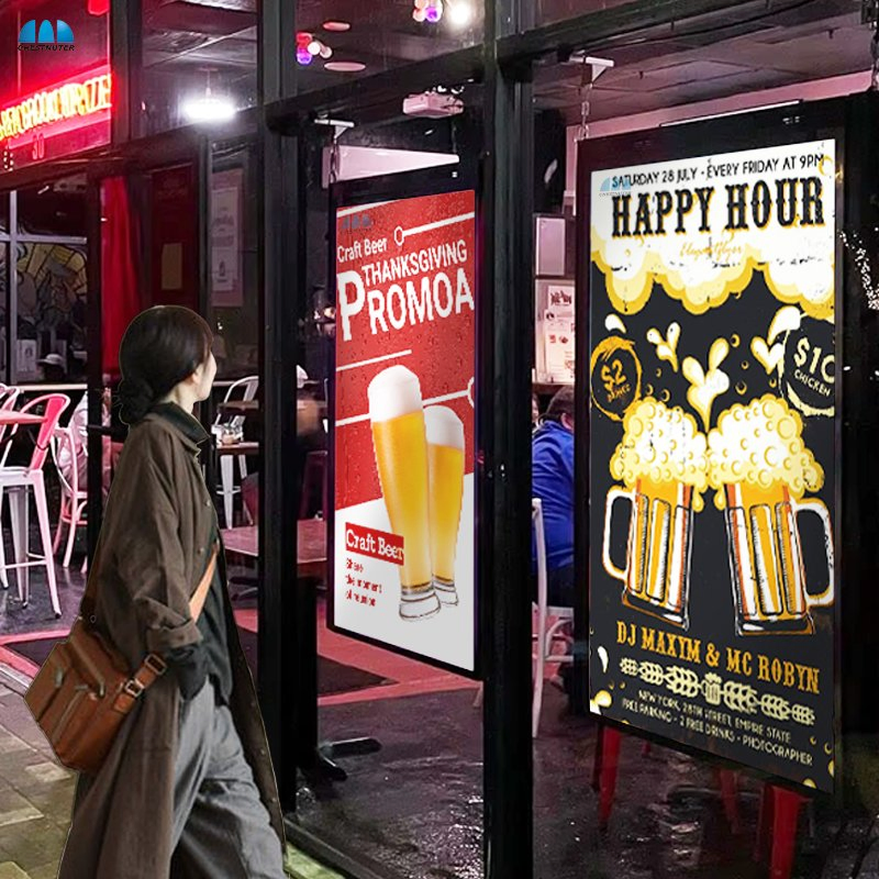 Полноразмерный LCD дисплей для рекламы и меню, Android