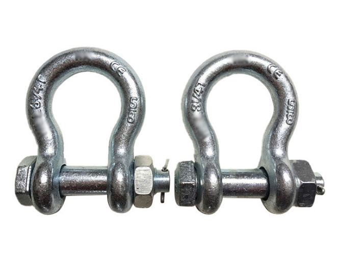Forged D Type Anchor End Shackle HDG