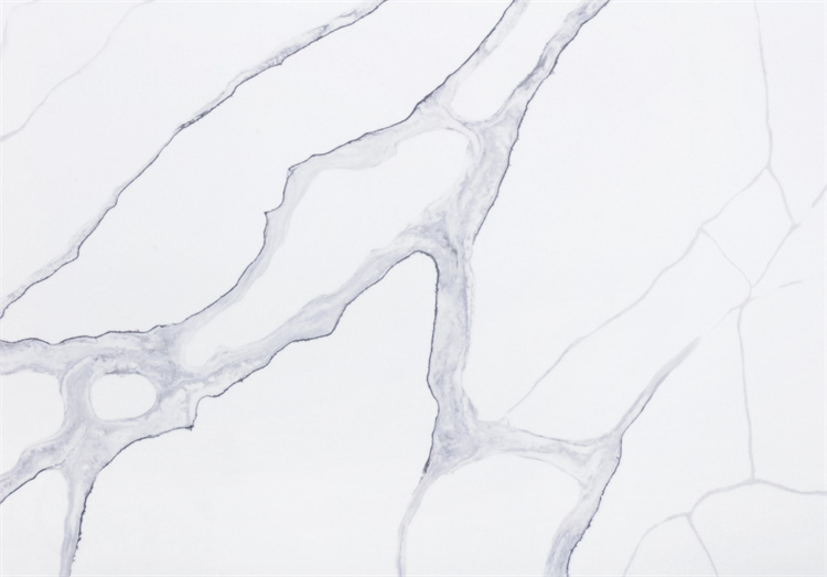 Calacatta White Series Quartz Stone OEM ODM White Grey Color