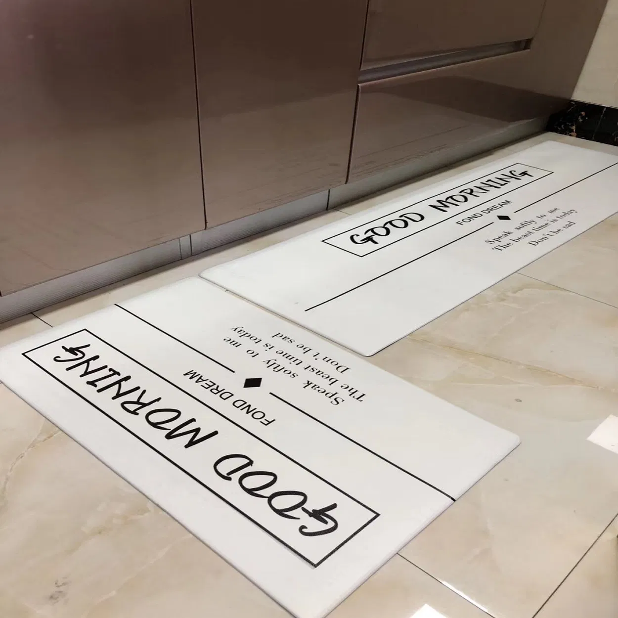 PVC Printed Kitchen Mats with Modern Style Inkjet Kitchen Mat