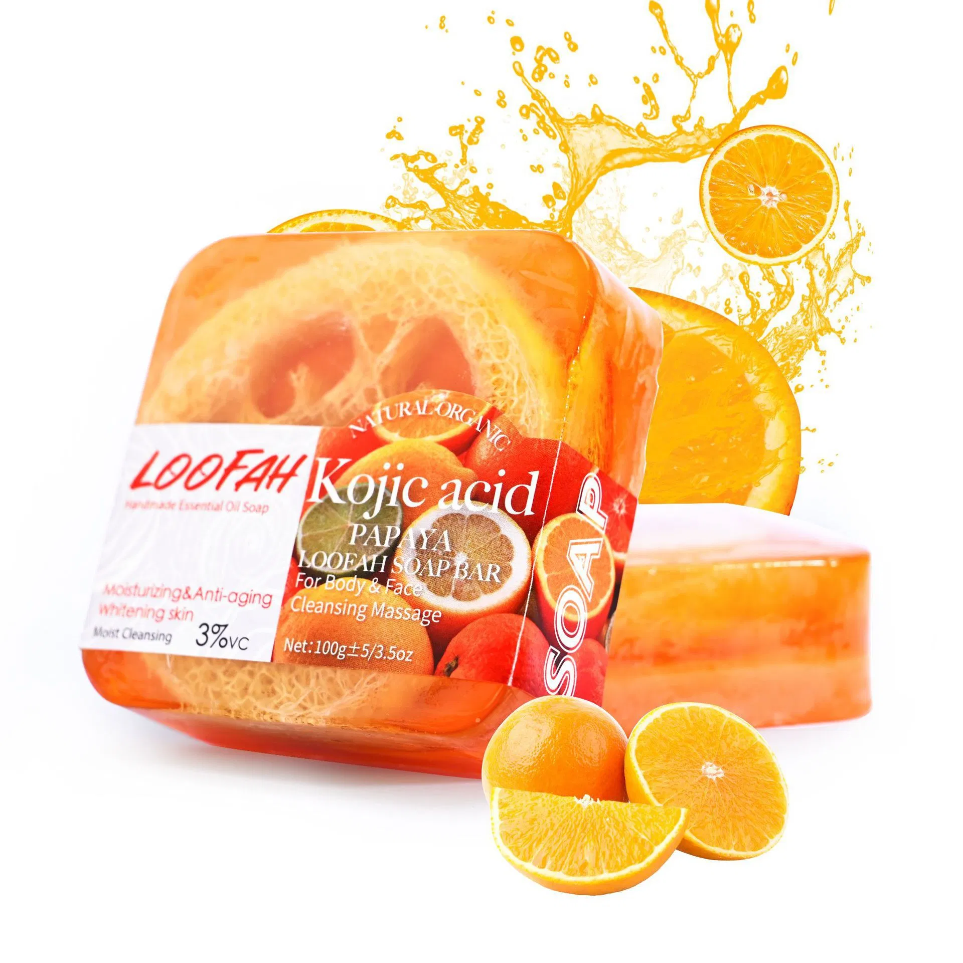 Calming Chamomile Loofah Soap - 100g Custom Bath Soap for Relaxation