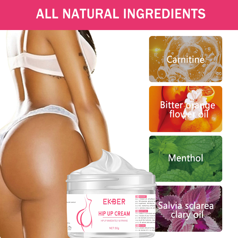 Private Label 3 Days Hip up Cream Butt Enlargement Cream Skin Care Product Sexy Bigger Buttock Enhancer Cream