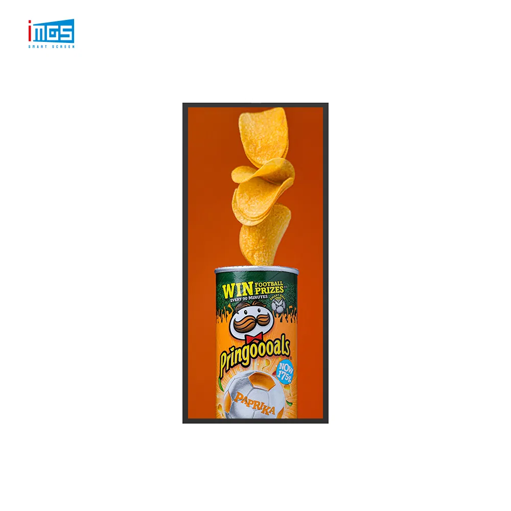 Indoor LED Screen Display: Magnetic Smart Screen for Supermarket and Store Shelves