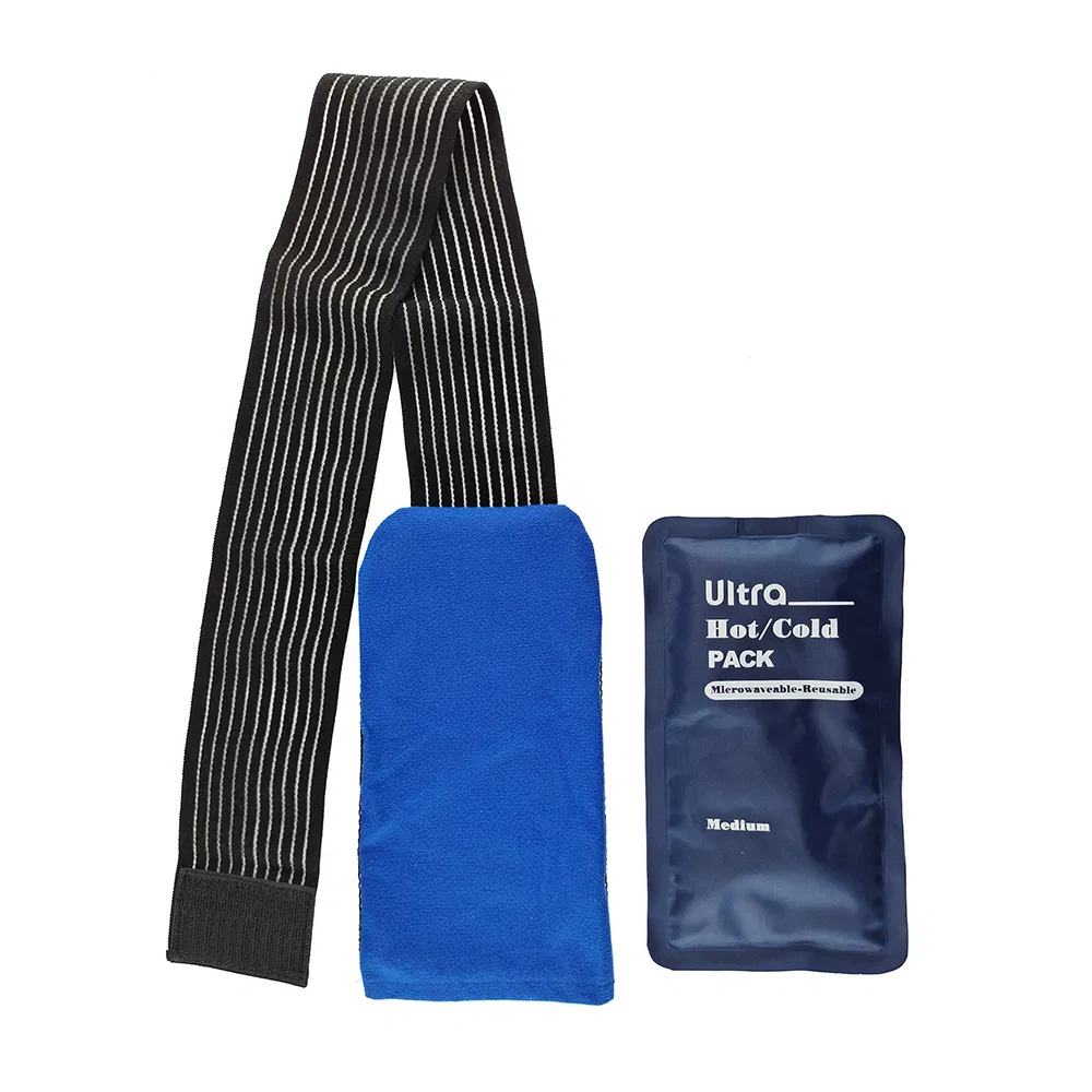Reusable Hot & Cold Packs Therapy Gel Wrap Support Injury Recovery, Gel Pack Compress Wrap