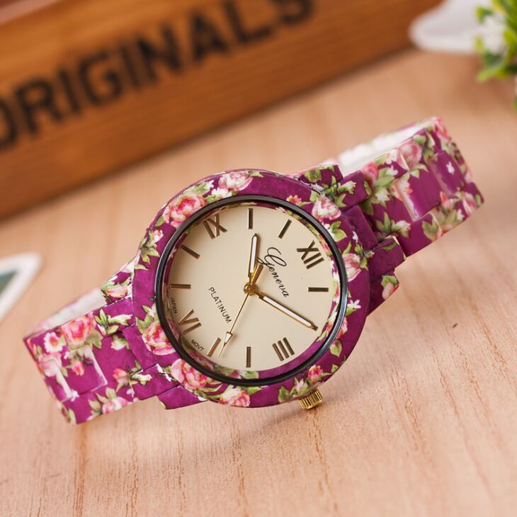 Fashion Watches Quartz Watch Printing Alloy Wrist Watch (KW-002)