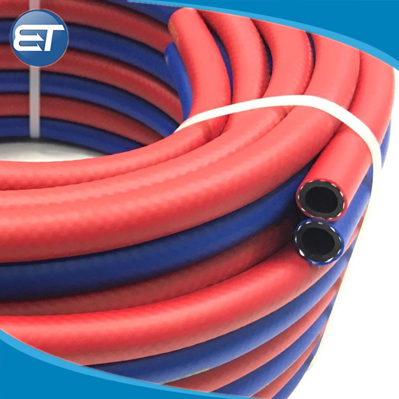 High Pressure 6.5mm PVC Twin Welding Hose Flexible Oxygen Acetylene Air Hose with Fittings