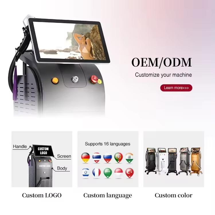 Professional 808nm Diode Laser Hair Removal Machine