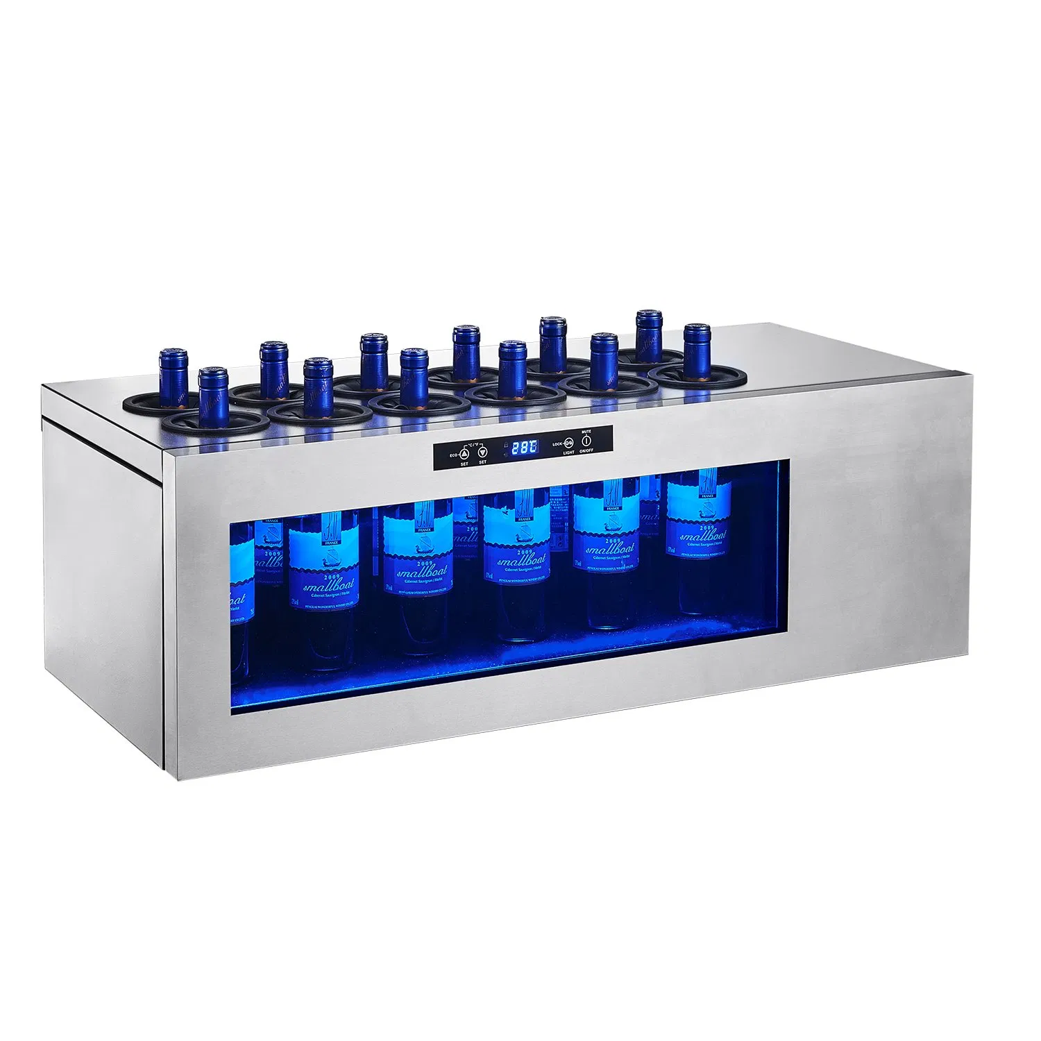 Dual Zone 9 Bottles Counter-Top Wine Cooler