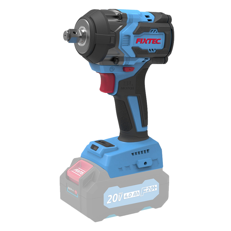 Fixtec High Torque Industrial Wrench 1/2 Inch 20V Impact Wrench Heavy Duty Cordless Brushless