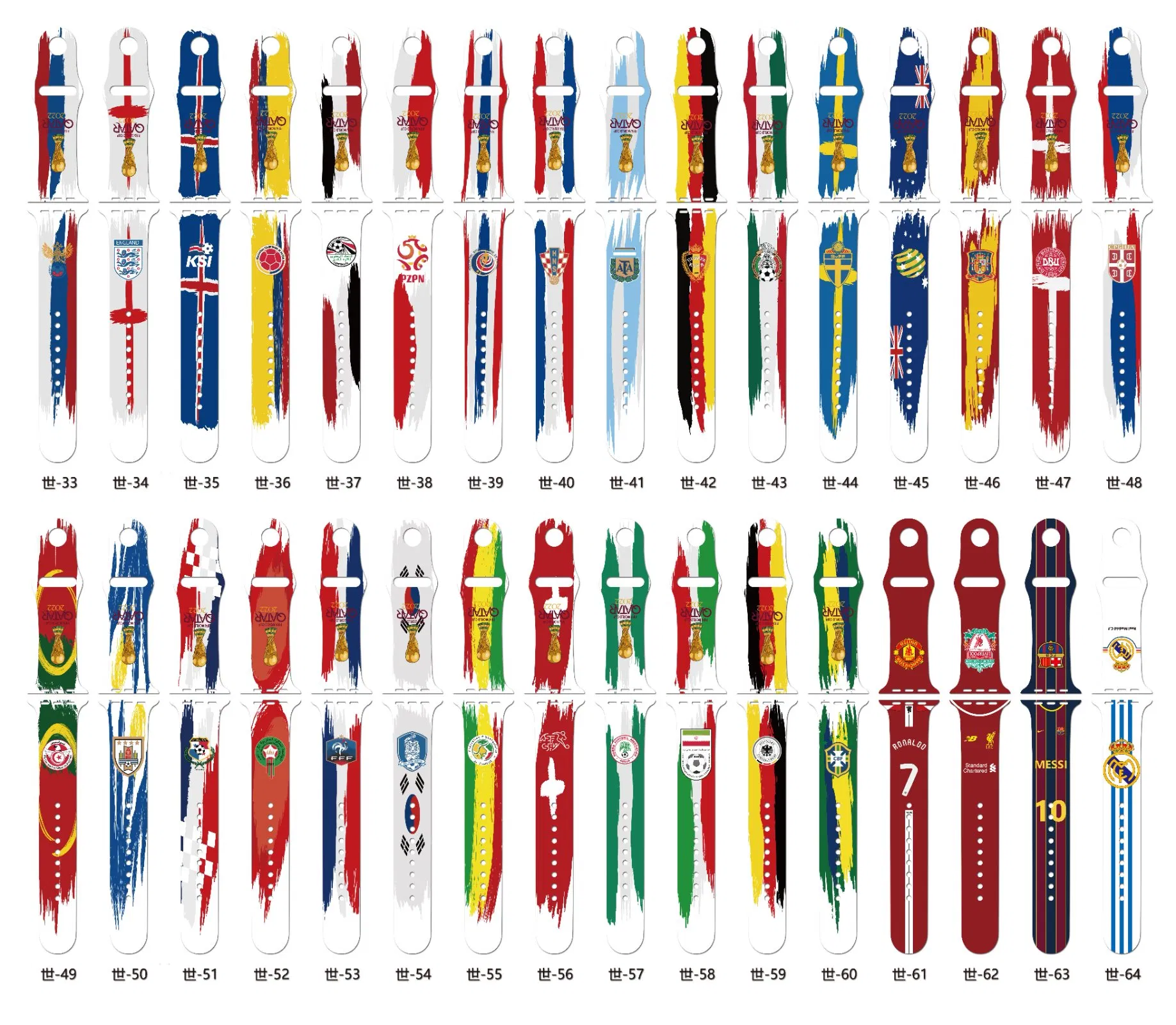 2023 Promotion China Printing on Silicone Watch Strap Sport Customized