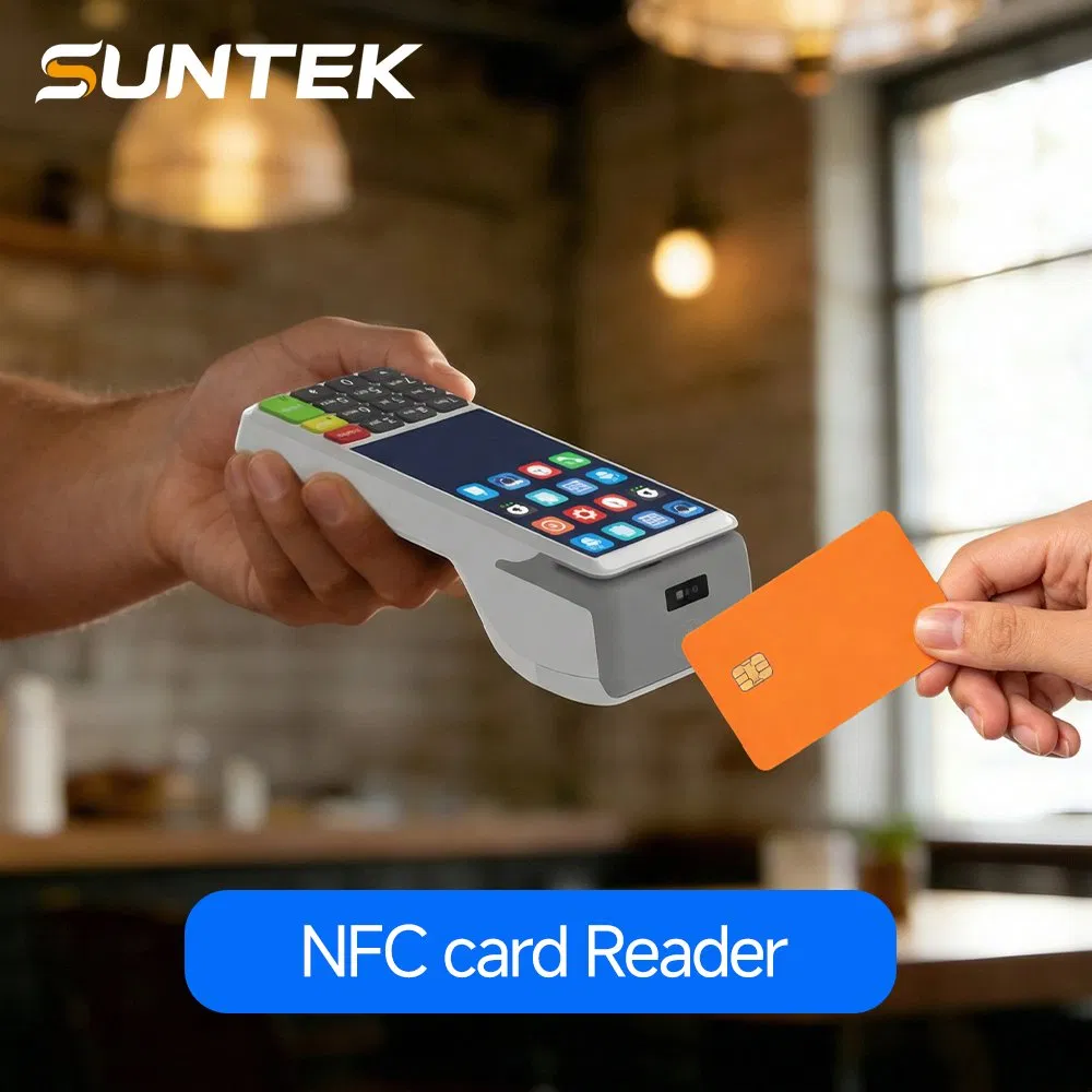 Portable Offline Mini 4-Inch POS Machine Suntek Handheld NFC Reader for Bus Ticket Check