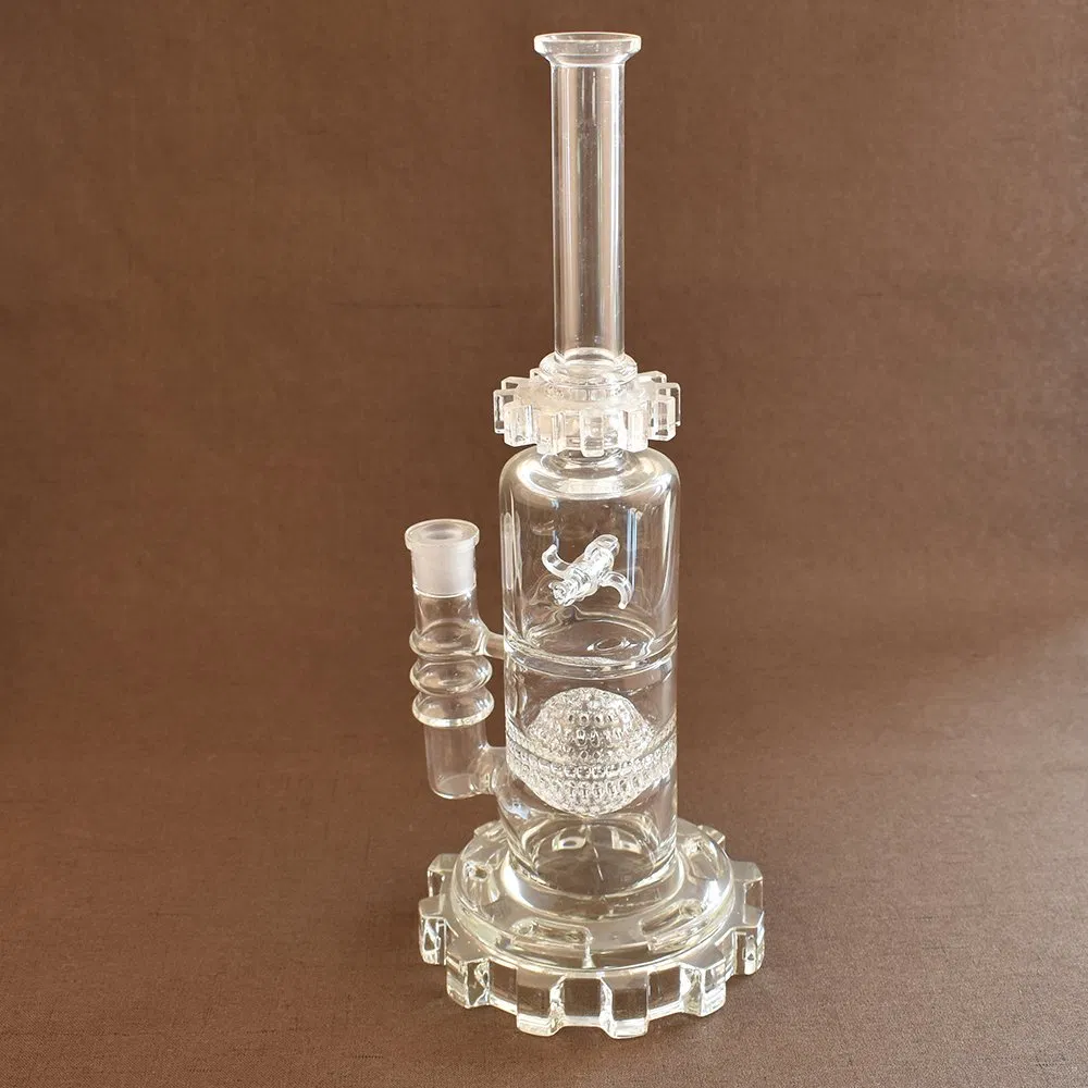 Handmade Black Colors Tall Glass Oil Buner Smoking Pipes