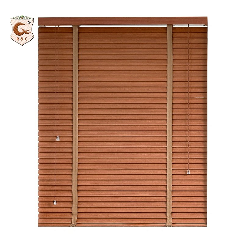 R&C Manufacture Indooor Window Blackout Faux Wood Venetian Blinds