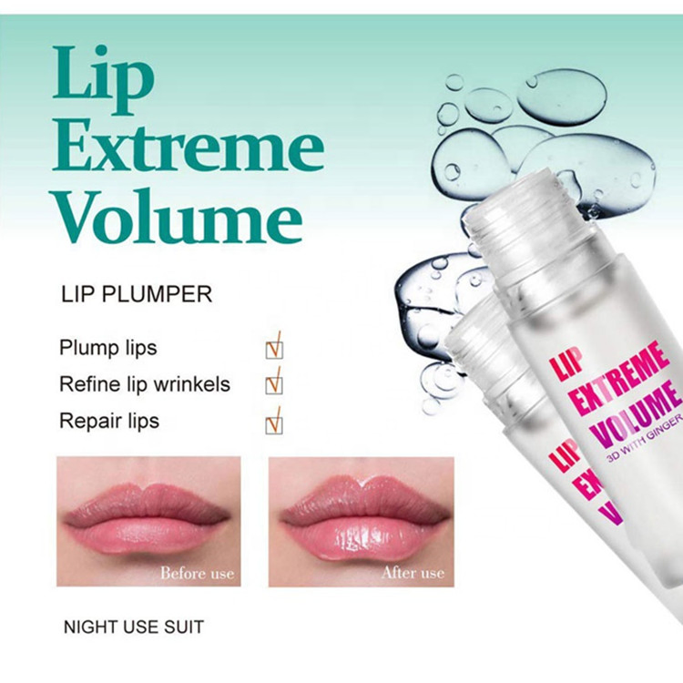 Natural Mint Plump Moisturizing Lip Gloss 3D Jelly Color Sexy Lip Plumper