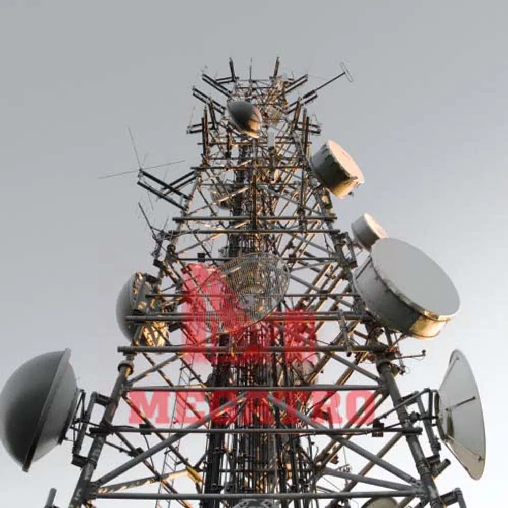 Megatro High Steel Telecommunication Towers for Cell Projects