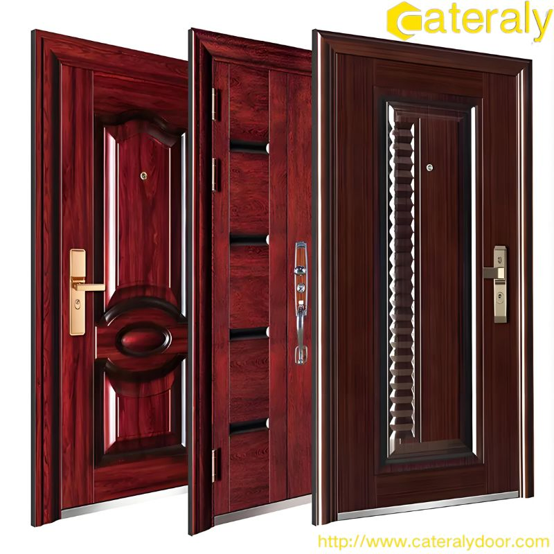 Cateraly Soundproof Residential Security Door with Versatile Features and Adjustable Hinges with Hardware
