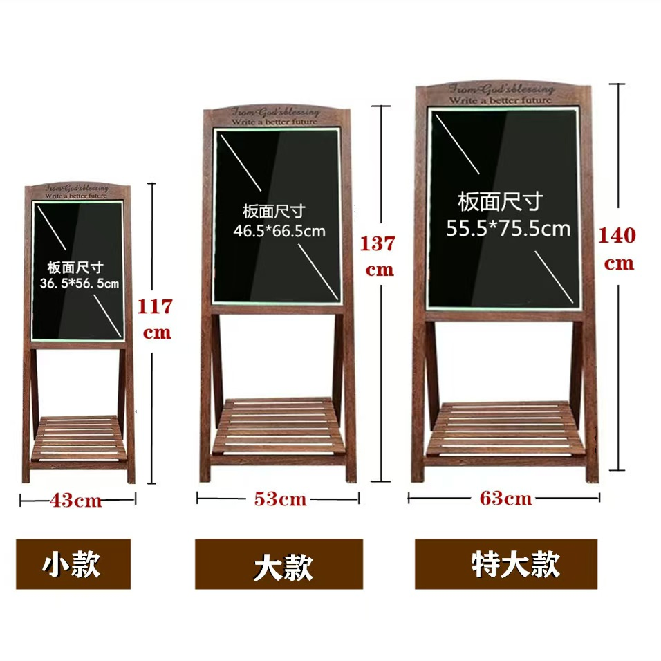 Wholesale Customized Garden Folding Wooden Small Blackboard Flower Stand Shelf