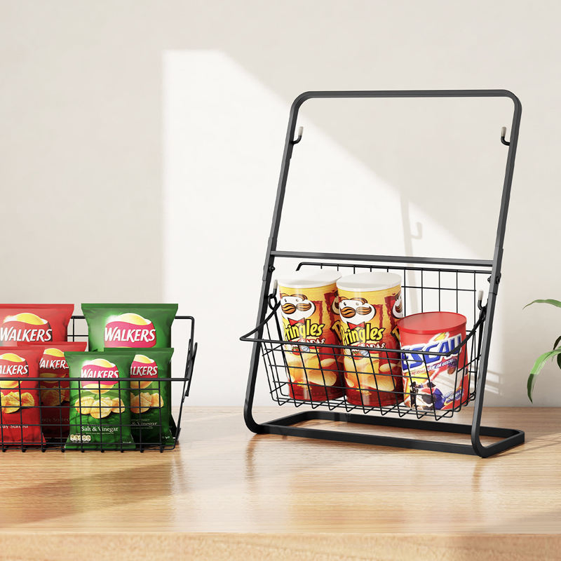 2 Tier Dish Drying Racks for Kitchen Counter Drain Bowl Rack Metal Storage Rack