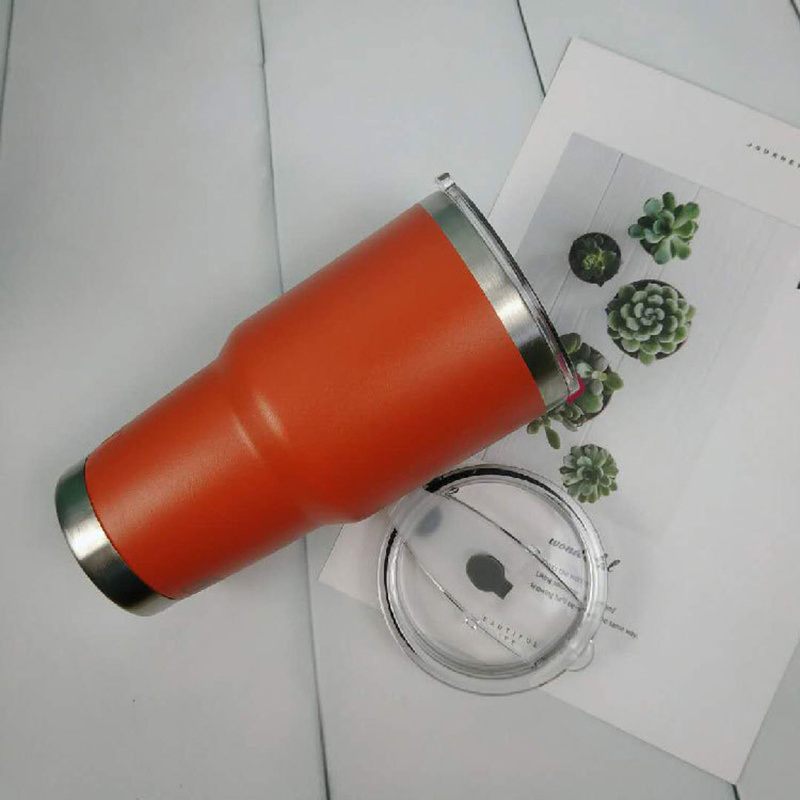 Double Walled Insulated Coffee Cup with Lid Coffee Tumbler Cup Mi19485