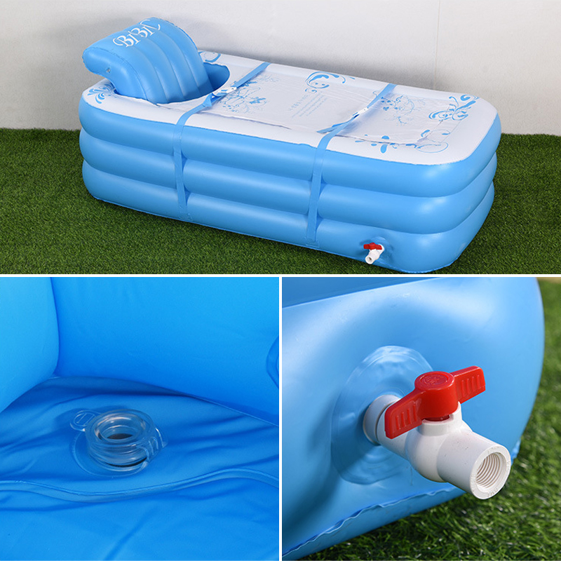 Large Family SPA Bath 160cm Portable Folding Pool Adult Inflatable Hot Tub