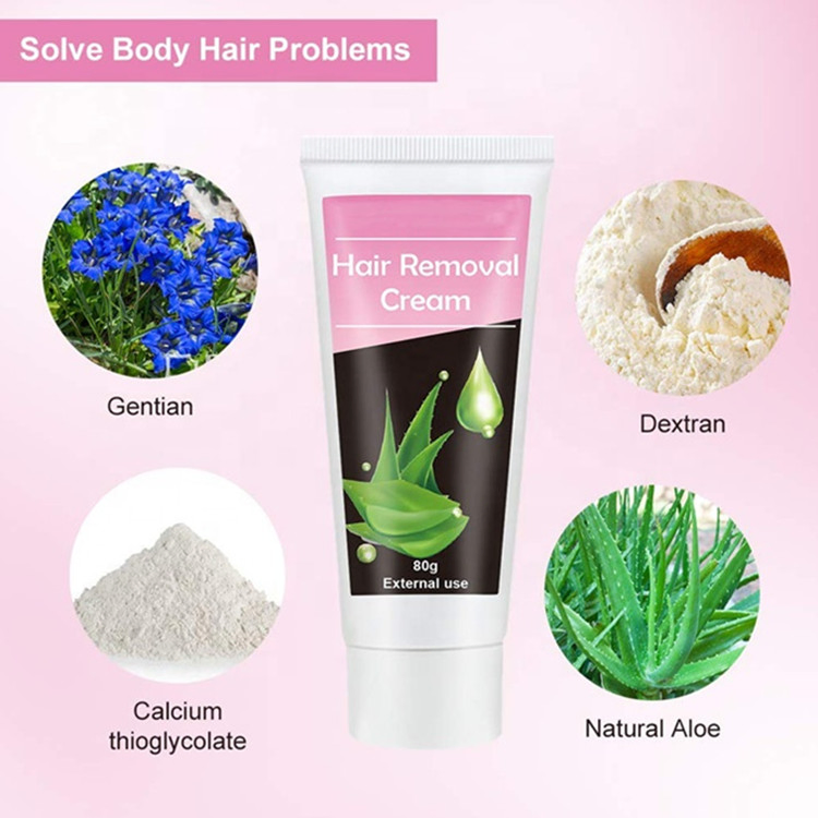Professional Custom Depilatory Hair Remover Painless Permanent Hair Removal Cream