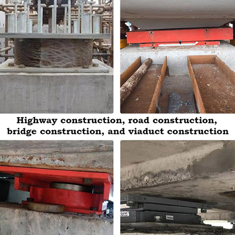 Rectangle, Round Basin Type Seismic Isolation Bridge Support Rubber Elastomeric Bearing Structural Pot Bridge Bearing