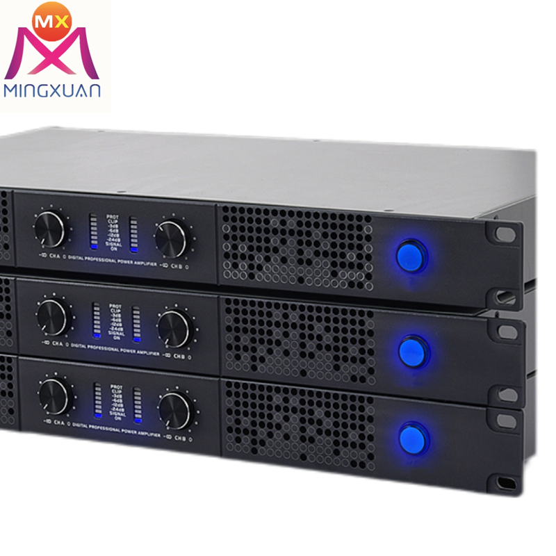 2-Channel Power Amplifier 1u Digital Audio Subwoofer Professional DJ Show Speaker