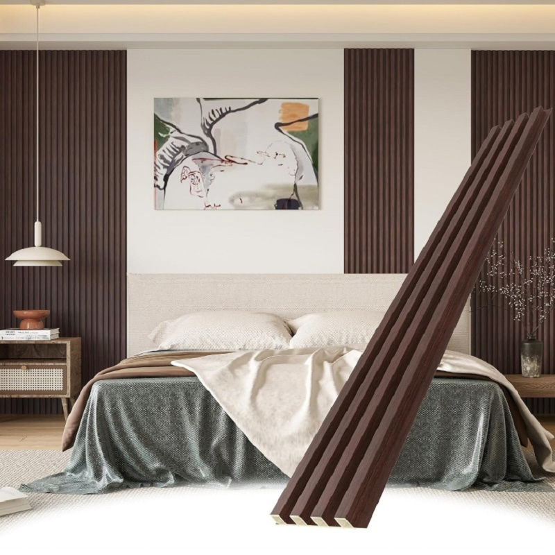 New Design Louvers Manufacturer Eco-Friendly WPC Panels for Soundproof and Fireproof Interior Decoration WPC Wall Panel Interior Wall Panel