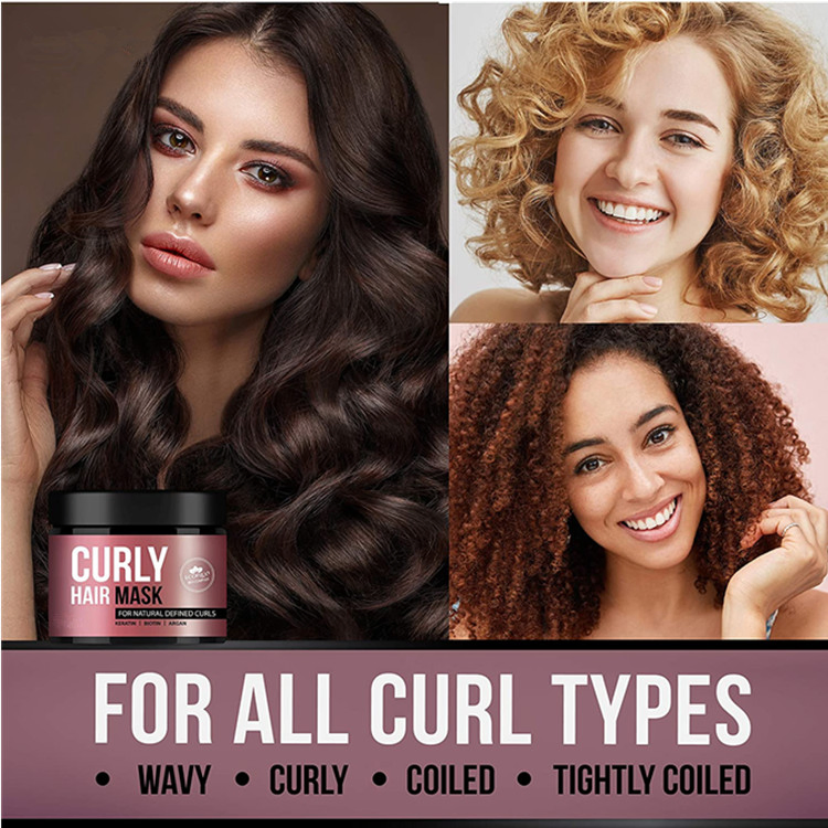 Keratin Collagen Hair Mask for Curly Hair Treatment Dry Damaged & Frizzy