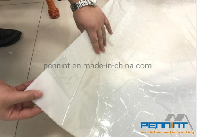 HDPE Film Coated Self Adhesive Waterproof Membrane for Basement Construction