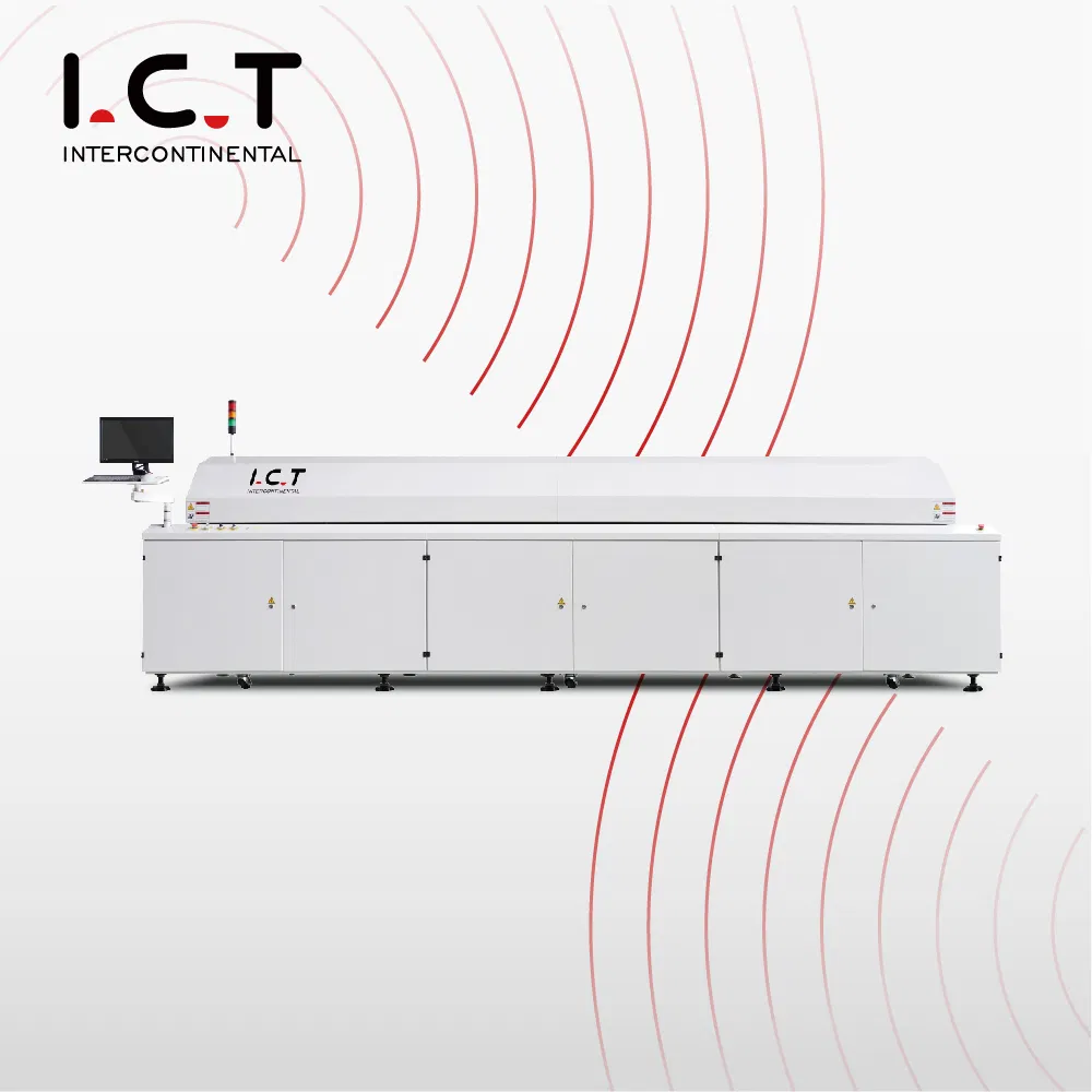 SMT Lead Free Reflow Oven CE Certificate Air Purification for SMD with Temperature Testing