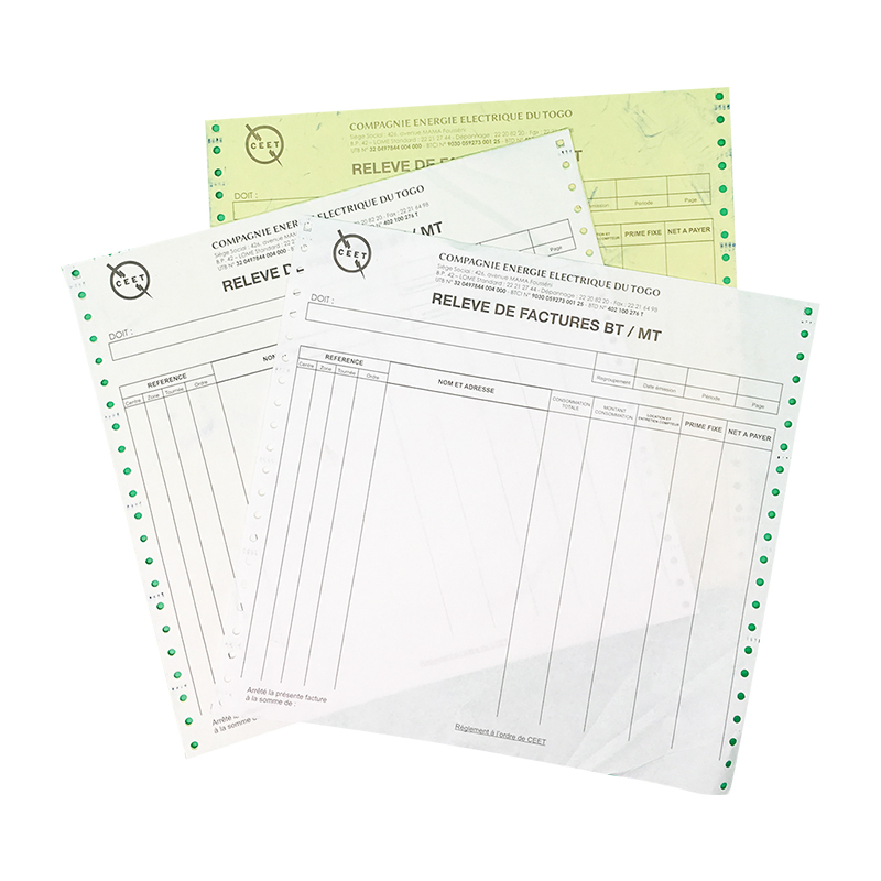 Continuous Computer Paper 9.5X5.5 1/2/3/4ply Office Printing Carbonless Paper Roll