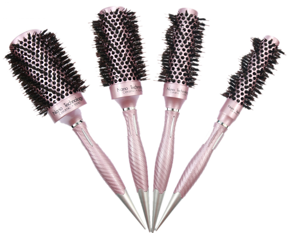 Hair Round Brush Professional Salon Electroplated Ceramic Hair Brush