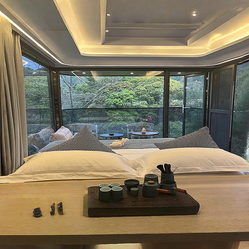 Scenic Outdoor Specialty Homestay Hotels Camping Base Capsule House Manufacturer