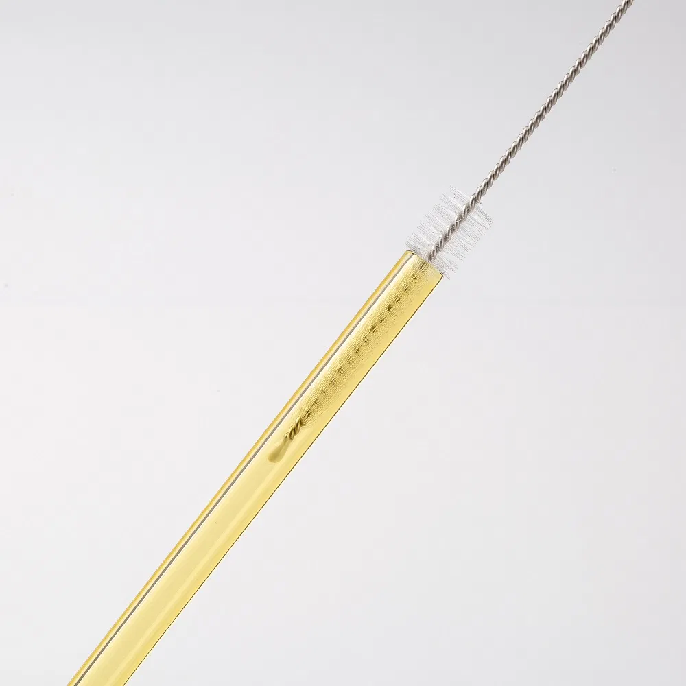 Heat Resistant Washable Reusable Borosilicate Glass Drinking Straw