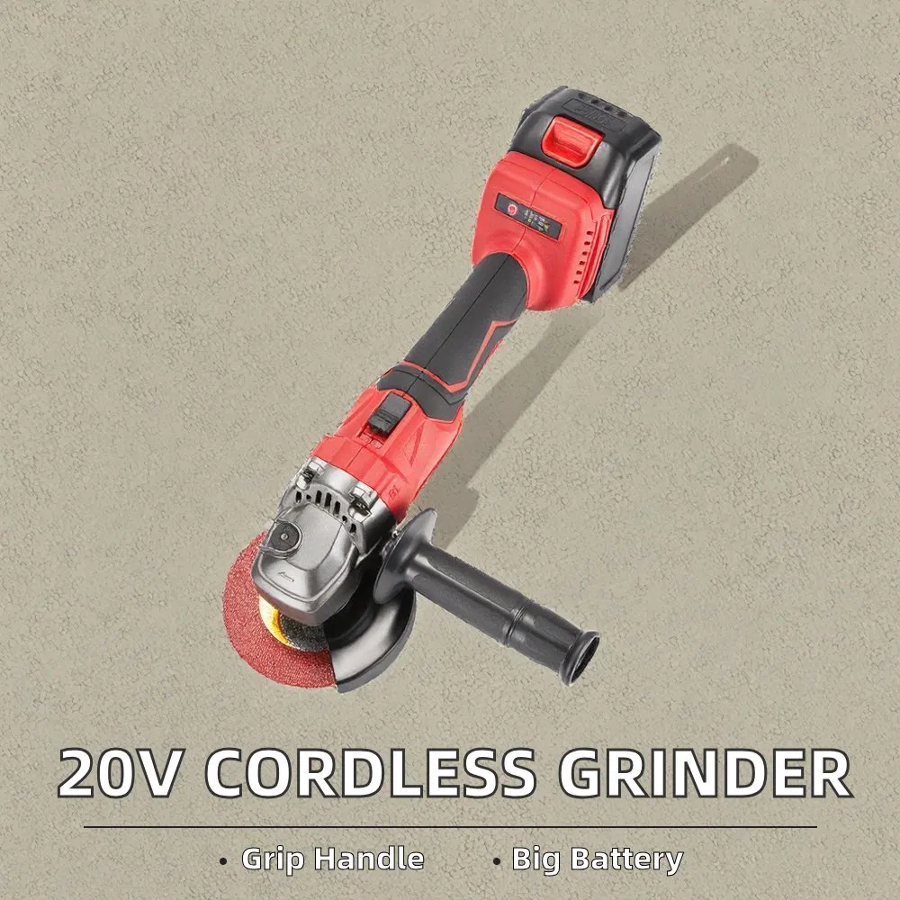 Аккумуляторная угловая шлифмашина 20В с цифровым дисплеем