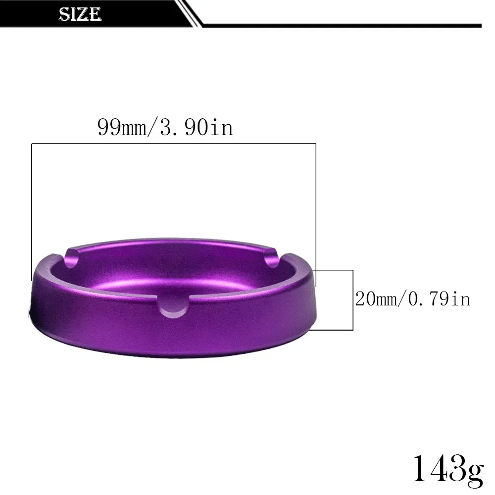 Personalized Aluminum Ashtray with Unique Anodized Logo for Branding