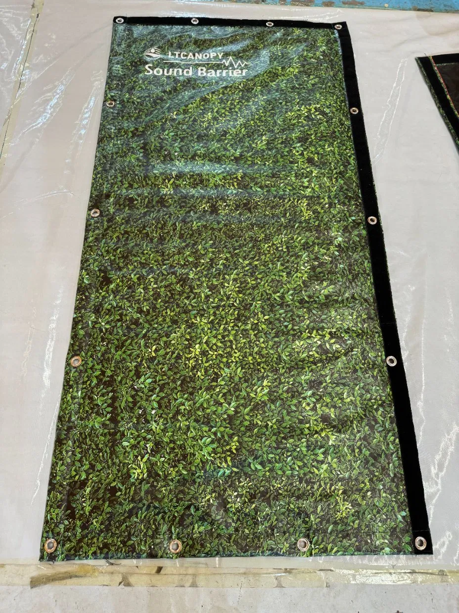 Litong Waterproof PVC Tarpaulin Fabric Acoustic Blanket Absorb Decibel Soundproof From China Manufacture