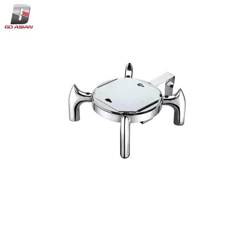 Round Roll Chafing Dish W/Glass Window Lid (Golden)