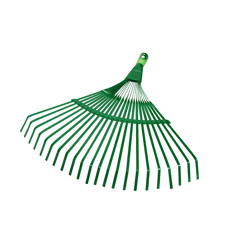 Hautine R004 Type Lawn Rake with 22 Teeth, Green Painted