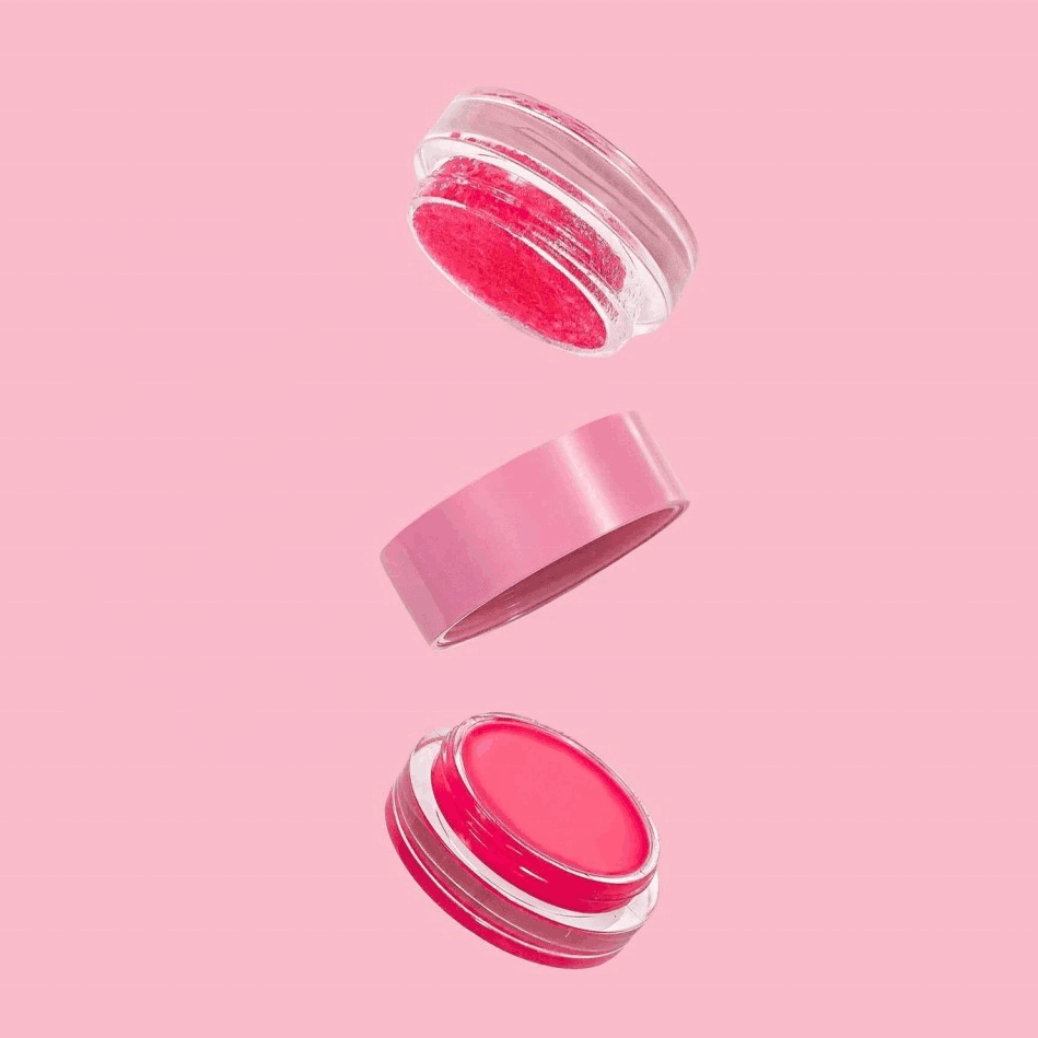 Cruelty Free Vegan Private Label Clear Lip Balm with Lip Scrub